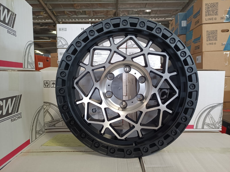 Roar 4x4 DX005 17x9 Matte Black Alloy Wheel - Front Face