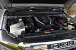 Isuzu D-Max RG engine bay with Roar 4x4 aluminium airbox fitted