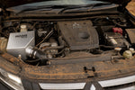 Mitsubishi Pajero Sport engine bay with Roar 4x4 aluminium airbox fitted