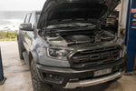Ford Ranger Raptor PX3 engine bay with Roar 4x4 aluminium airbox fitted