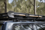 Roar 4x4 shovel holder on roof rack