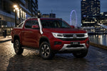 Deep cherry Volkswagen Amarok with stainless Roar 4x4 snorkel fitted