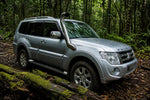Cool Silver Mitsubishi Pajero V90 with stainless Roar 4x4 snorkel fitted