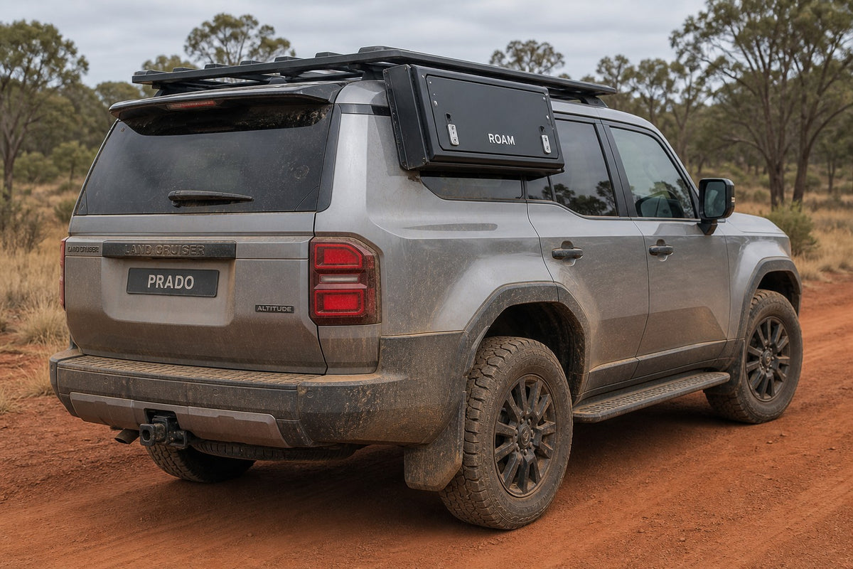 Prado 250 with Roar 4x4 side storage box fitted