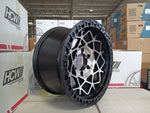 Roar 4x4 DX005 17x9 Matte Black Alloy Wheel - Angle View