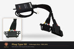 Plug type 151 — Volkswagen Bora · 1999–2005 — clear side-inset studio — please match to confirm your vehicle