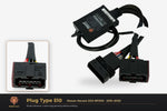 Plug type 510 — Nissan Navara D23 NP300 · 2015–2020 — clear side-inset studio — please match to confirm your vehicle