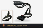 Plug type 567 — Lexus RX XU30 · 2004–2009 — clear side-inset studio — please match to confirm your vehicle