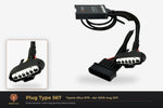 Plug type 567 — Toyota Hilux N70 · Apr 2005–Aug 2011 — clear side-inset studio — please match to confirm your vehicle