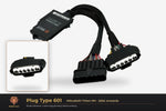Plug type 601 — Mitsubishi Triton MV · 2024 onwards — clear side-inset studio — please match to confirm your vehicle