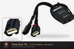 Plug type 715 — Land Rover Defender · 2019 onwards — clear side-inset studio — please match to confirm your vehicle