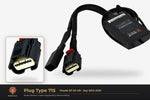 Plug type 715 — Mazda BT-50 UR · Sep 2015–2019 — clear side-inset studio — please match to confirm your vehicle