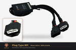 Plug type 801 — Nissan Altima · 2006 onwards — clear side-inset studio — please match to confirm your vehicle