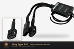 Plug type 830 — Toyota Corolla E210 · 2018–2022 — clear side-inset studio — please match to confirm your vehicle