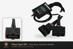 Plug type 510 — Nissan Navara · D23 facelift · 2021–2026 — clear side-inset studio — please match to confirm your vehicle
